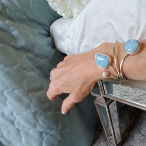 Larimar SS Custom Wrap Bracelet